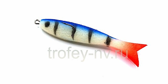 Рыбка поролоновая оснащенная двойником 10см кр.2 цвет 9