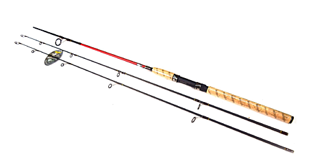 Спиннинг BestFish 5107, carbon, 2 хлыста 10-30 15-40 г., 2,1 м, ручка пробка