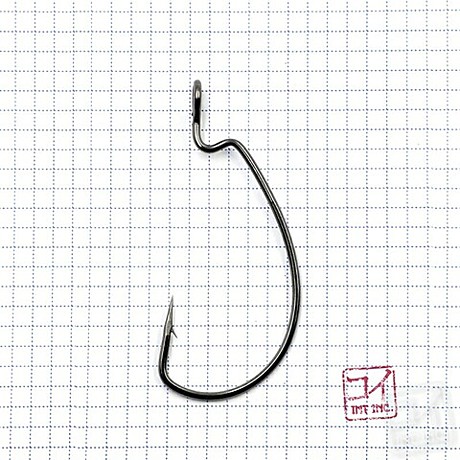 Крючок офсетный KOI MAGNA  SUPER LOCK WORM № 12/0(INT), цвет BN, офсетный (2 шт.) 