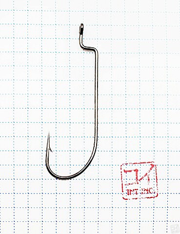 Крючок KOI O'SHAUGHNESSY WORM, размер 4/0 (INT), цвет BN, офсетный (10 шт.)