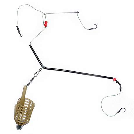 Монтаж готовый с кормушкой пуля 80гр.