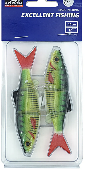 Силиконовая приманка для рыбалки 3D 10CM цвет. 011  (1шт.)