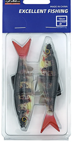 Силиконовая приманка для рыбалки 3D 10CM цвет. 017  (1шт.)