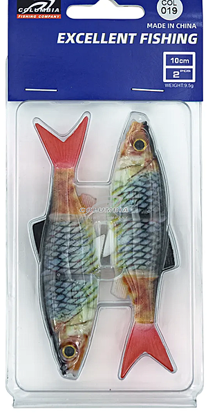 Силиконовая приманка для рыбалки 3D 10CM цвет. 019  (1шт.)