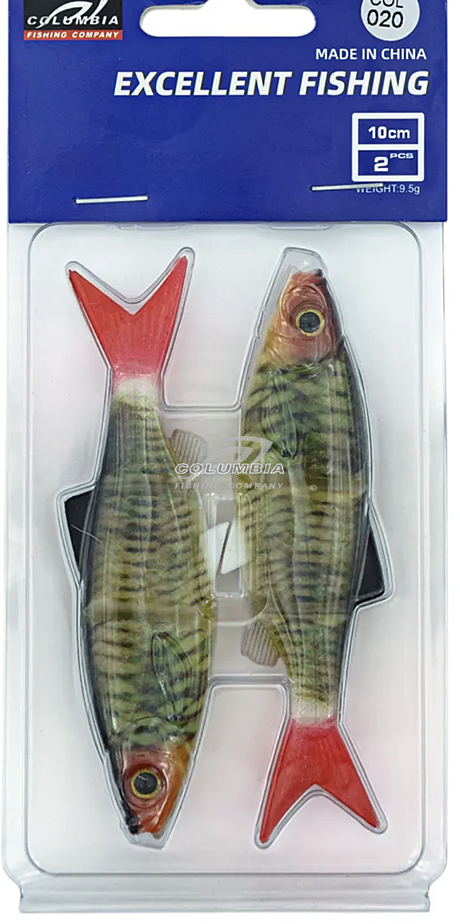 Силиконовая приманка для рыбалки 3D 10CM цвет. 020  (1шт.)