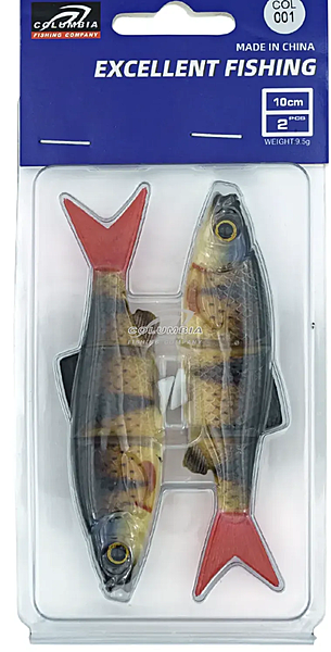 Силиконовая приманка для рыбалки 3D 10CM цвет. 001  (1шт.)