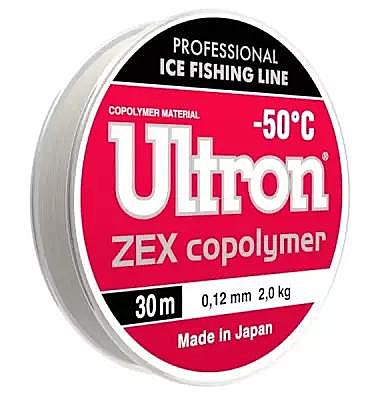 Леска ULTRON ZEX Copolymer 30м, 0,14х2,5кг прозр.