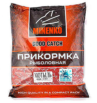 Прикормка MINENKO GOOD CATCH зимняя мотыль 700г.