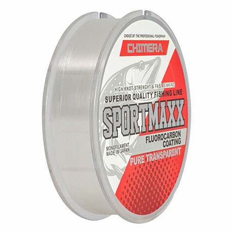 Леска CHIMERA SPORTMAXX Fluorocarbon Coating Pure Transparent 100м, 0,40мм.