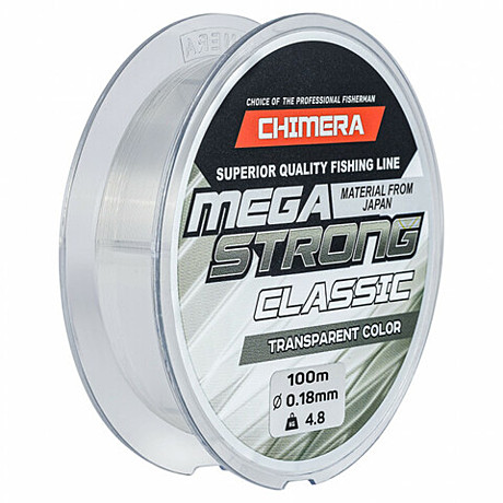 Леска CHIMERA Megastrong Classic Transparent Color  0,35мм 100м.